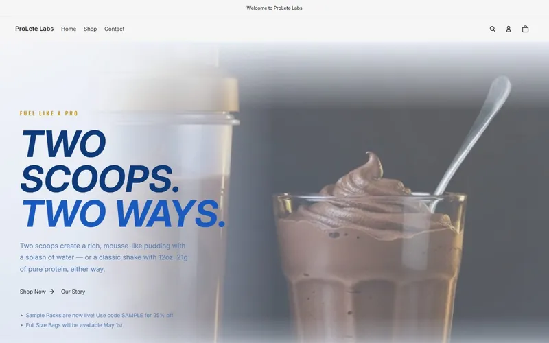 Athletic Performance Shopify Build project thumbnail — United States