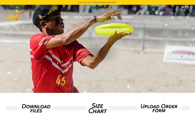 Custom Team Sports Apparel — Mobile App Development project in United States