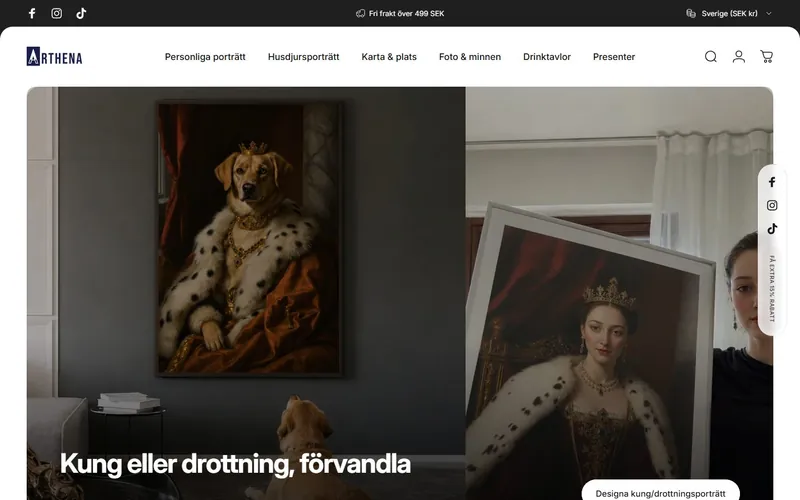 Custom Wall Art Configurator — Sweden