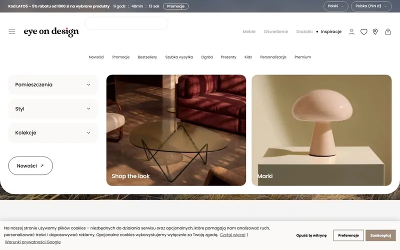 Designer Furniture & Lighting Shop project thumbnail — Ireland