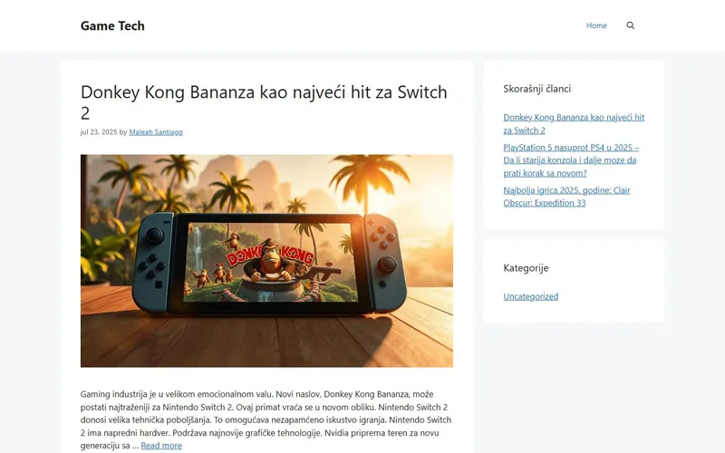 Gaming News Media Site — AI Chatbot & Smart Website Integration project in Germany