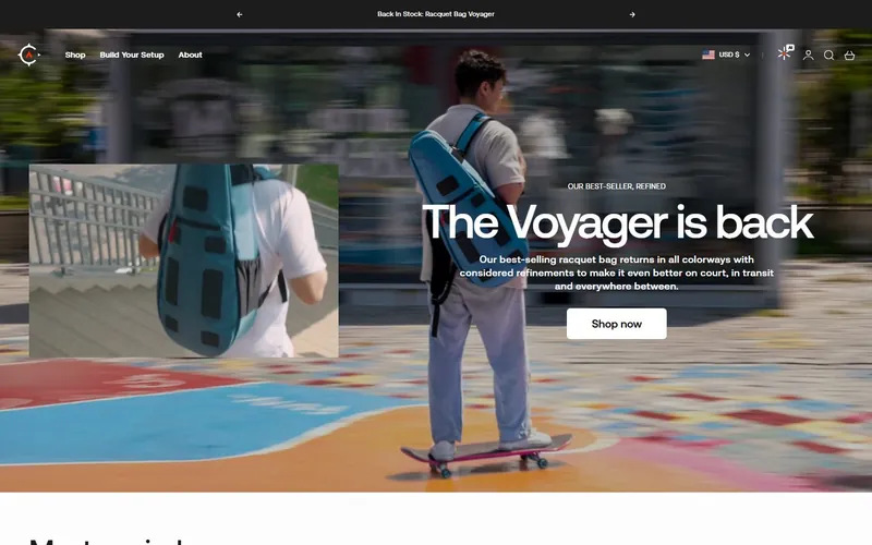Premium Tennis Bag Brand — Mobile App Development project in United States