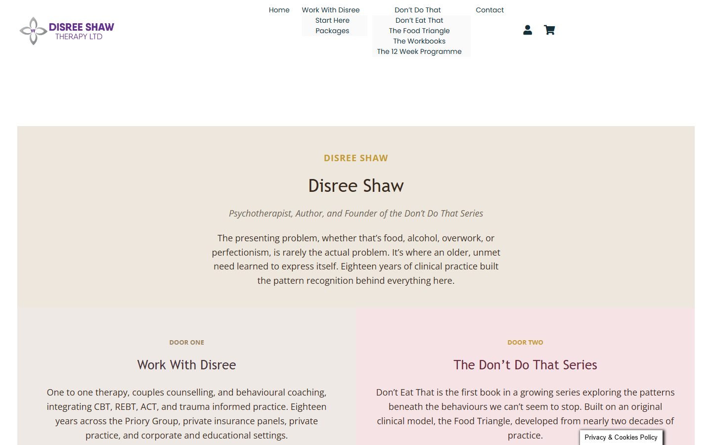 Psychotherapist Personal Brand Site